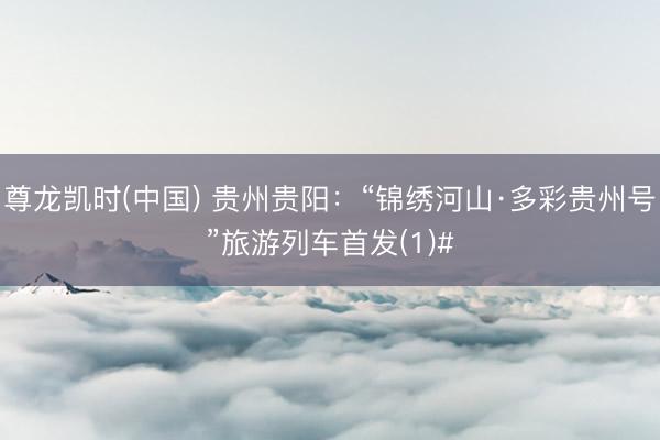 尊龙凯时(中国) 贵州贵阳：“锦绣河山·多彩贵州号”旅游列车首发(1)#