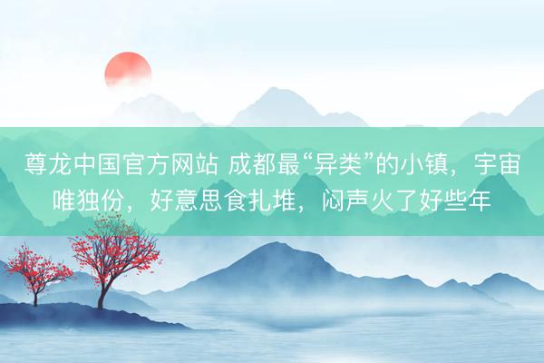 尊龙中国官方网站 成都最“异类”的小镇，宇宙唯独份，好意思食扎堆，闷声火了好些年